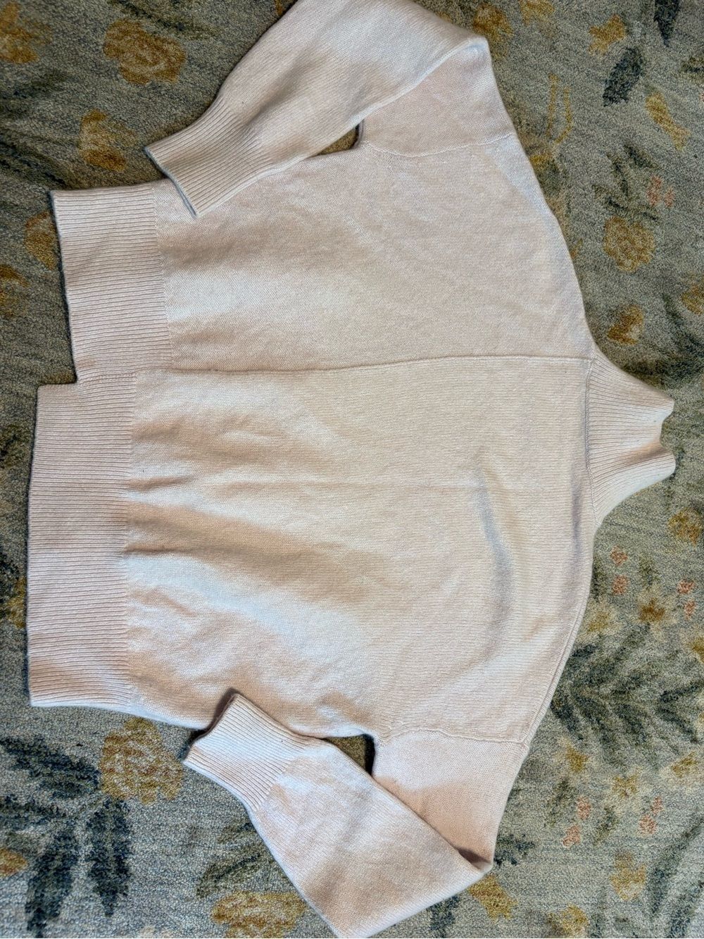 Vince Asymmetric Wool and Cashmere Blend Sweater Small Pink - Picture 5 of 6